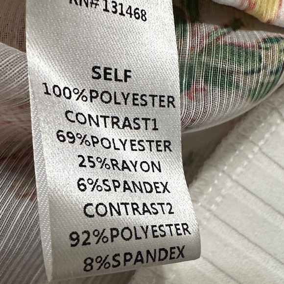 Fate Sheer Floral Bomber Jacket - White and Green - Picture 2 of 4